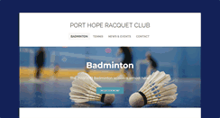 Desktop Screenshot of porthoperacquetclub.ca